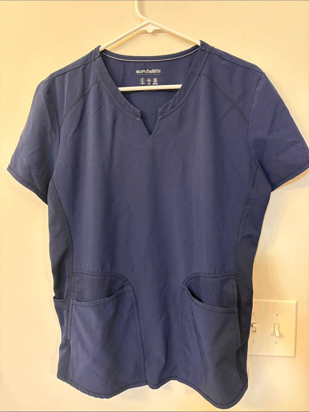 Scrubstar Navy Short Sleeve Scrub Top